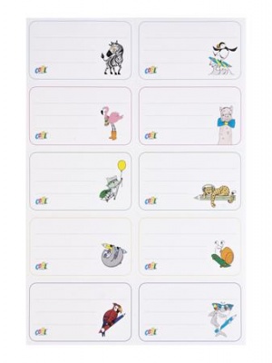 Füzetcímke, 40 db, COOL BY VICTORIA