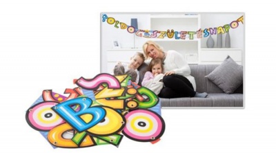 Felirat, 1,6 m, "Boldog Születésnapot"