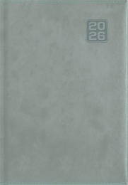 Naptár, tervező, A5, napi, DAYLINER "Square", szürkéskék