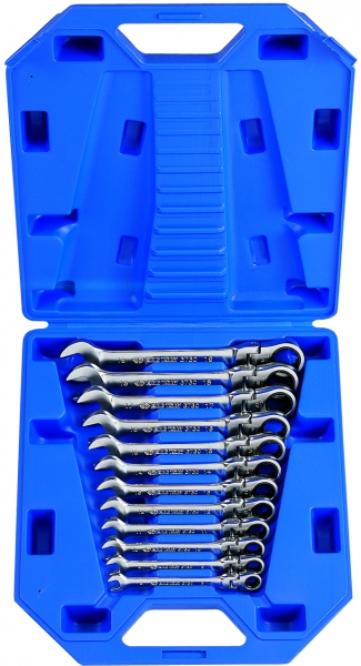 12 részes flexibilis racsnis csillag-villáskulcs klt. 8-19mm 13012MR