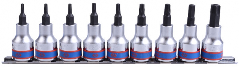 9 részes 3/8˝-os furatos torx bitfej készlet 3119PR8