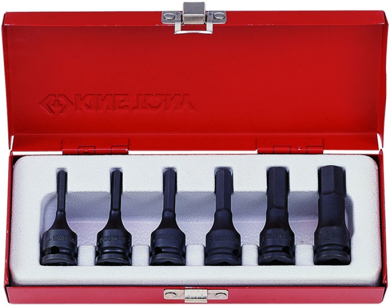 6 részes 3/8˝-os gépi hex-bitfej készlet 3406MP