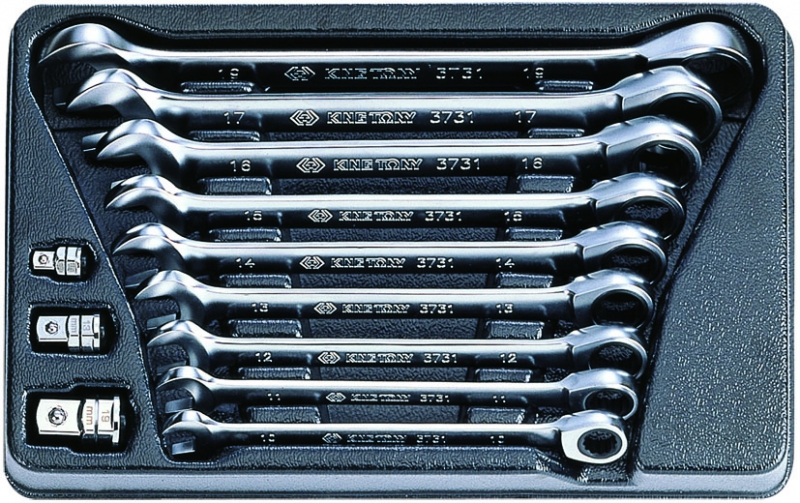 12 részes racsnis csillag-villás kulcskészlet 10-19mm 9-10112MR