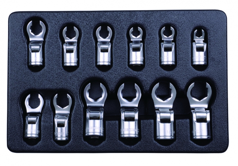 12 részes 3/8" billenő-fékcsőkulcsfej készlet  9-3612MR