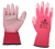 Guarder Poliészter kesztyű, PU tenyérmártott, pink méret: 8